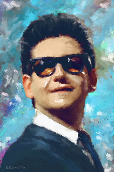 Arts numériques intitulée "Roy Orbison" par Denis Kujundzic, Œuvre d'art originale, Peinture numérique