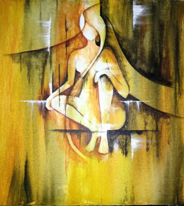 「Abstract Art」というタイトルの絵画 Kuldeep Mishraによって, オリジナルのアートワーク, アクリル