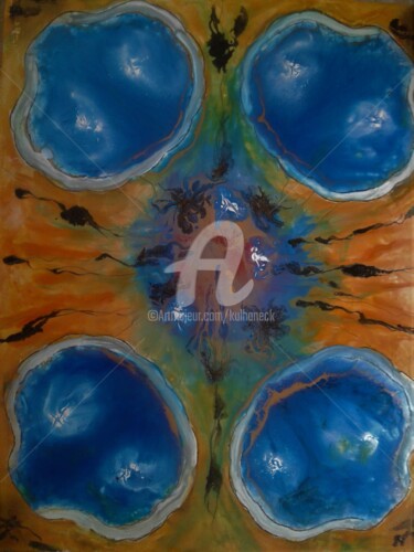 Peinture intitulée "SPERMATO" par Kulhaneck, Œuvre d'art originale, Bombe aérosol