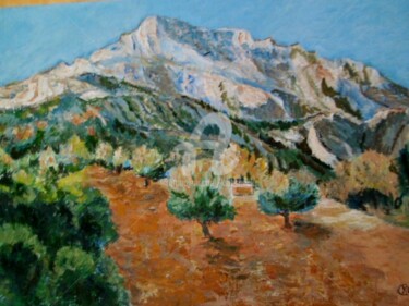 Painting titled "LA SAINTE VICTOIRE…" by Kulhaneck, Original Artwork