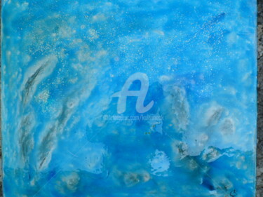 Peinture intitulée "symphonie en bleu" par Kulhaneck, Œuvre d'art originale