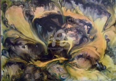 Painting titled "ENFER" by Kulhaneck, Original Artwork, Other