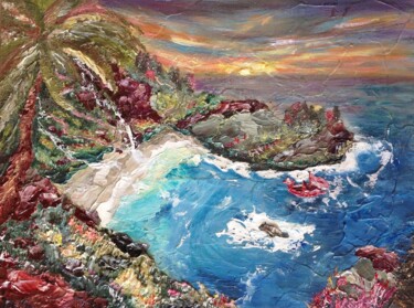 Картина под названием "В заливе" - Nadya Kulikova, Подлинное произведение искусства, Акрил