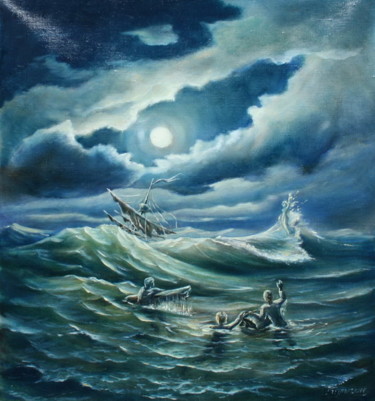 Картина под названием "Надежда" - Николай Кулыгин, Подлинное произведение искусства, Масло