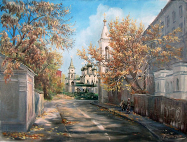 Peinture intitulée "Осенний свет" par Nikolai Kulygin, Œuvre d'art originale, Huile