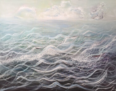 Peinture intitulée "Current" par Kumi Muttu, Œuvre d'art originale, Acrylique