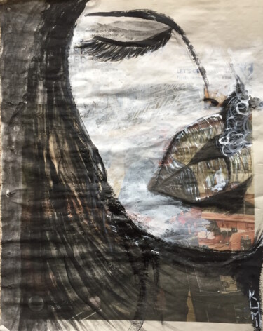 Pittura intitolato "Exhale" da Kumi Muttu, Opera d'arte originale, Acrilico
