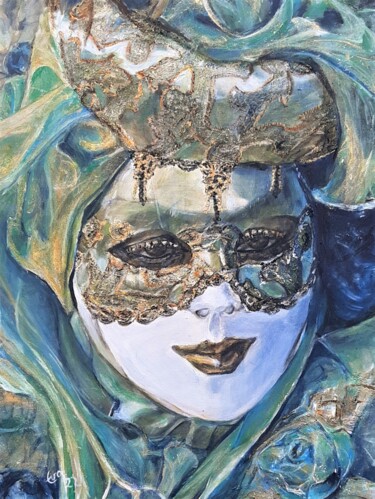 Pittura intitolato "Venezia II" da Eva Haberkern, Opera d'arte originale, Acrilico