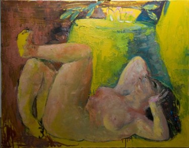 Картина под названием "Nude" - Gagik Kurginyan, Подлинное произведение искусства
