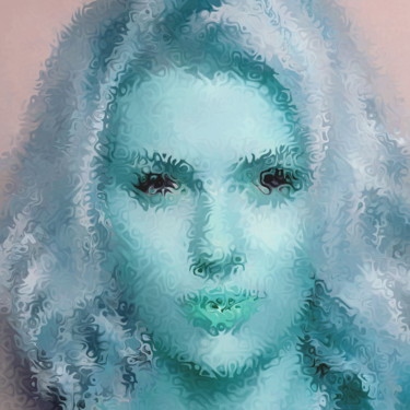 Arte digitale intitolato "Scarlett Johansson" da Kurotory, Opera d'arte originale, Lavoro digitale 2D