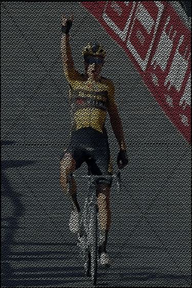 Arte digital titulada "Wout van Aert" por Kurotory, Obra de arte original, Trabajo Digital 2D