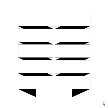 Prenten & gravures getiteld "Ribbon #2" door Kurotory, Origineel Kunstwerk, Film Print