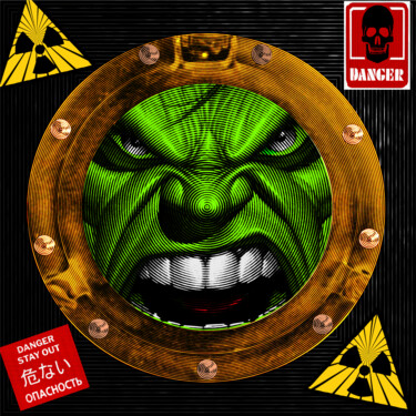 「Hulk」というタイトルの製版 Kurotoryによって, オリジナルのアートワーク, アナログプリント