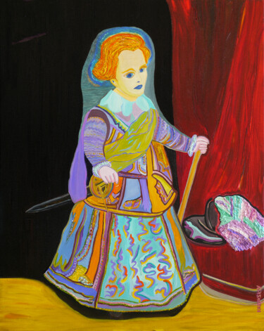 Pittura intitolato "The Portrait of Inf…" da Dmytro Kurovskiy, Opera d'arte originale, Olio
