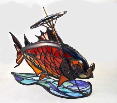 Скульптура под названием "Рыба которая в океа…" - Евгений Куртуков, Подлинное произведение искусства