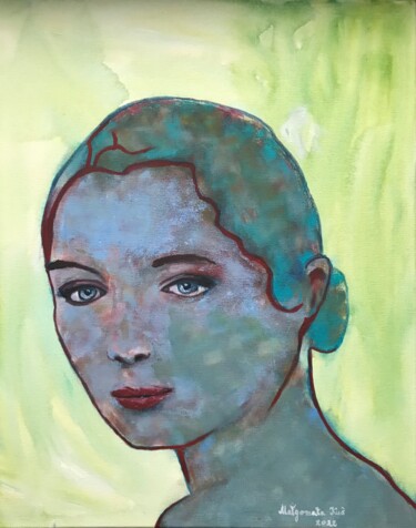 Peinture intitulée "Ona" par Kuś Małgorzata, Œuvre d'art originale, Acrylique