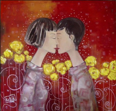 Картина под названием "Desire (Желание)" - Yuri Kutyur, Подлинное произведение искусства, Масло