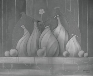 Картина под названием "nat" - Yuri Kutyur, Подлинное произведение искусства, Масло Установлен на Деревянная рама для носилок