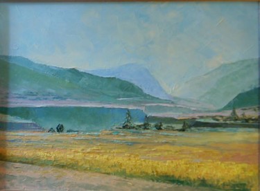 Painting titled "Утро в горах" by Sergei Efremov, Original Artwork