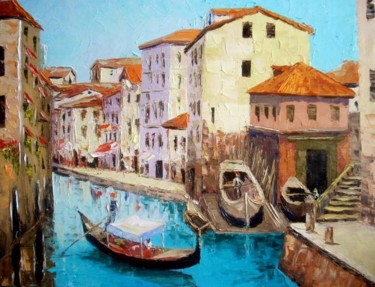 Картина под названием "Старая Венеция" - Сергей Ефремов, Подлинное произведение искусства, Масло