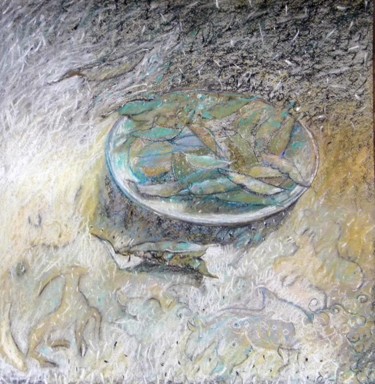 Картина под названием "Горошница" - Наталья Кузнецова, Подлинное произведение искусства, Пастель