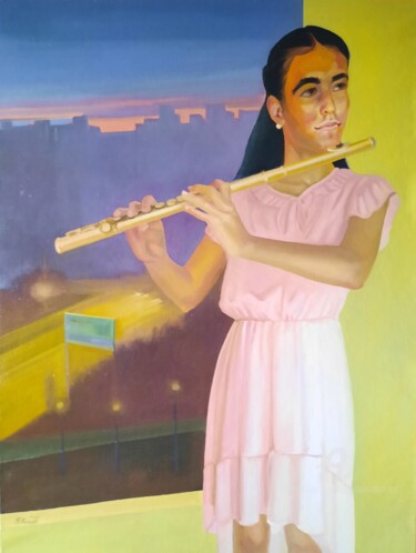 Pintura titulada "Aminat" por Vadim Kuznetsov, Obra de arte original, Oleo