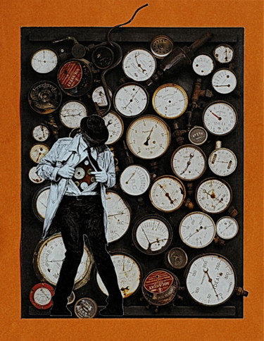 Schilderij getiteld "Relâchez la pression" door Kvale, Origineel Kunstwerk