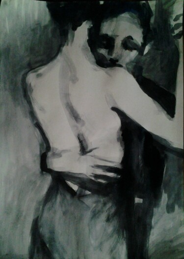 Картина под названием "Танго" - Андрей Клюйко, Подлинное произведение искусства, Акварель