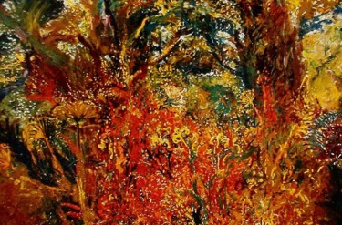 Pittura intitolato "Бракосочетание в Ти…" da Andrei Kliuiko, Opera d'arte originale, Olio Montato su Pannello di legno
