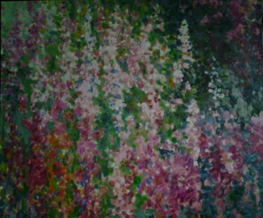 Peinture intitulée "Цветущие травы" par Andrei Kliuiko, Œuvre d'art originale, Huile