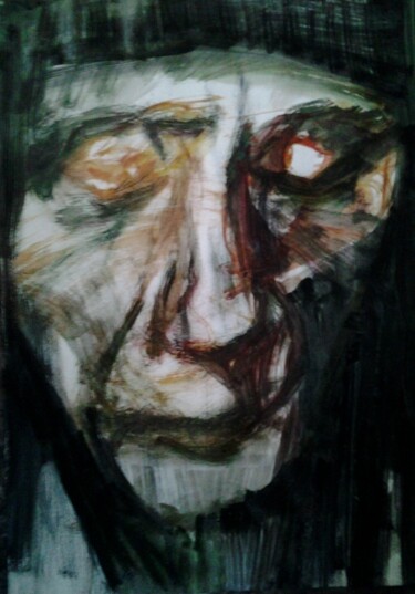 Картина под названием "Камень" - Андрей Клюйко, Подлинное произведение искусства, Акварель