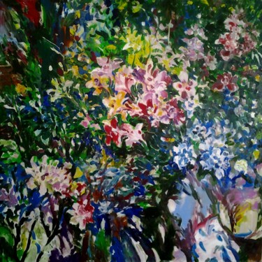 Картина под названием "Цветы Алины" - Андрей Клюйко, Подлинное произведение искусства, Масло