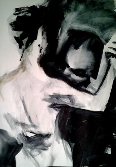 Картина под названием "Tango passion" - Андрей Клюйко, Подлинное произведение искусства, Акварель