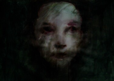 Картина под названием "Мутное стекло" - Андрей Клюйко, Подлинное произведение искусства, Акварель