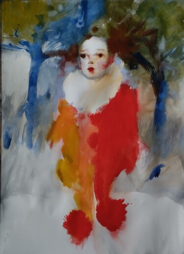 Картина под названием "Шалтай Болтай" - Андрей Клюйко, Подлинное произведение искусства, Акварель