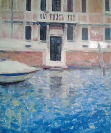 Картина под названием "Сентябрь в Венеции" - Андрей Клюйко, Подлинное произведение искусства, Масло