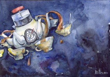 Картина под названием "Барический сатурноч…" - Къелла, Подлинное произведение искусства, Масло