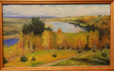 Painting titled "Осень копия Поленова" by Kella, Original Artwork