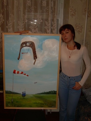 Painting titled "Сон южного курса" by Kella, Original Artwork, Oil