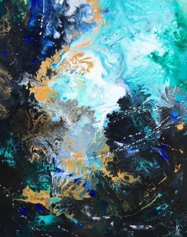 Peinture intitulée "Force marine" par Kyo Pépin, Œuvre d'art originale, Acrylique