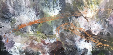 Peinture intitulée "Lichens" par Kyo Pépin, Œuvre d'art originale, Acrylique