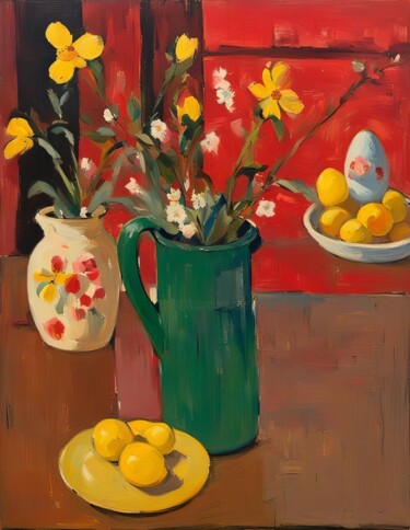 Digitale Kunst mit dem Titel "Still Life" von Kyozai, Original-Kunstwerk, KI-generiertes Bild