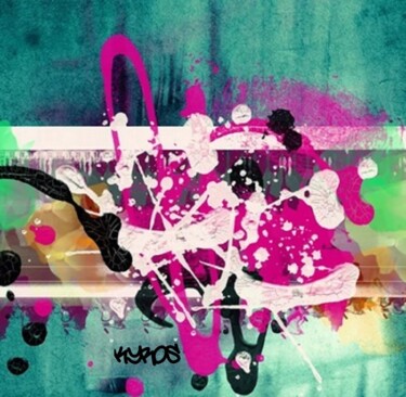 Pintura intitulada "OMG" por Kyros, Obras de arte originais, Tinta spray