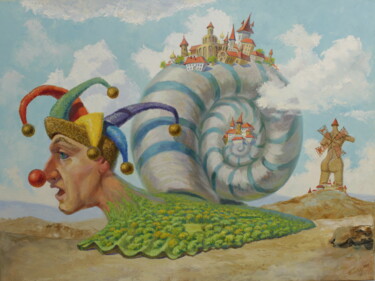 Pintura titulada "dream, fantasy, fai…" por Kyrylo Bondarenko, Obra de arte original, Oleo