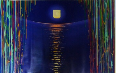 Peinture intitulée "seascape, odessa, s…" par Kyrylo Bondarenko, Œuvre d'art originale, Acrylique