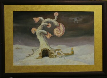 Peinture intitulée "snail" par Kyrylo Bondarenko, Œuvre d'art originale, Huile