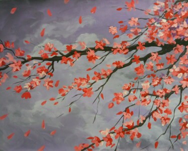 Pintura titulada "sakura" por Kyrylo Bondarenko, Obra de arte original, Acrílico