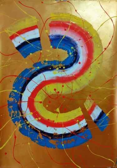 Malerei mit dem Titel "dollar" von Kyrylo Bondarenko, Original-Kunstwerk, Acryl