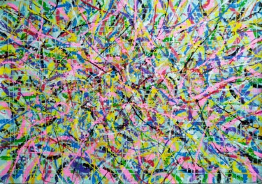 Malerei mit dem Titel "abstract steppe" von Kyrylo Bondarenko, Original-Kunstwerk, Acryl