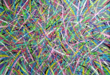 Malerei mit dem Titel "abstract steppe 1" von Kyrylo Bondarenko, Original-Kunstwerk, Acryl